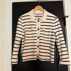 Striped Button-Up Cardigan - Brand New